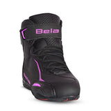 BELA JET EVO Motorcycle Leather Boots for Women, Pink and Black