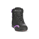 Beautiful Kiva Women's Motorcycle Leather Boots Black Purple