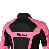 BELA AIRY WP Ladies Motorcycle Jackets Textile Black Pink Fluor