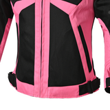BELA AIRY WP Ladies Motorcycle Jackets Textile Black Pink Fluor
