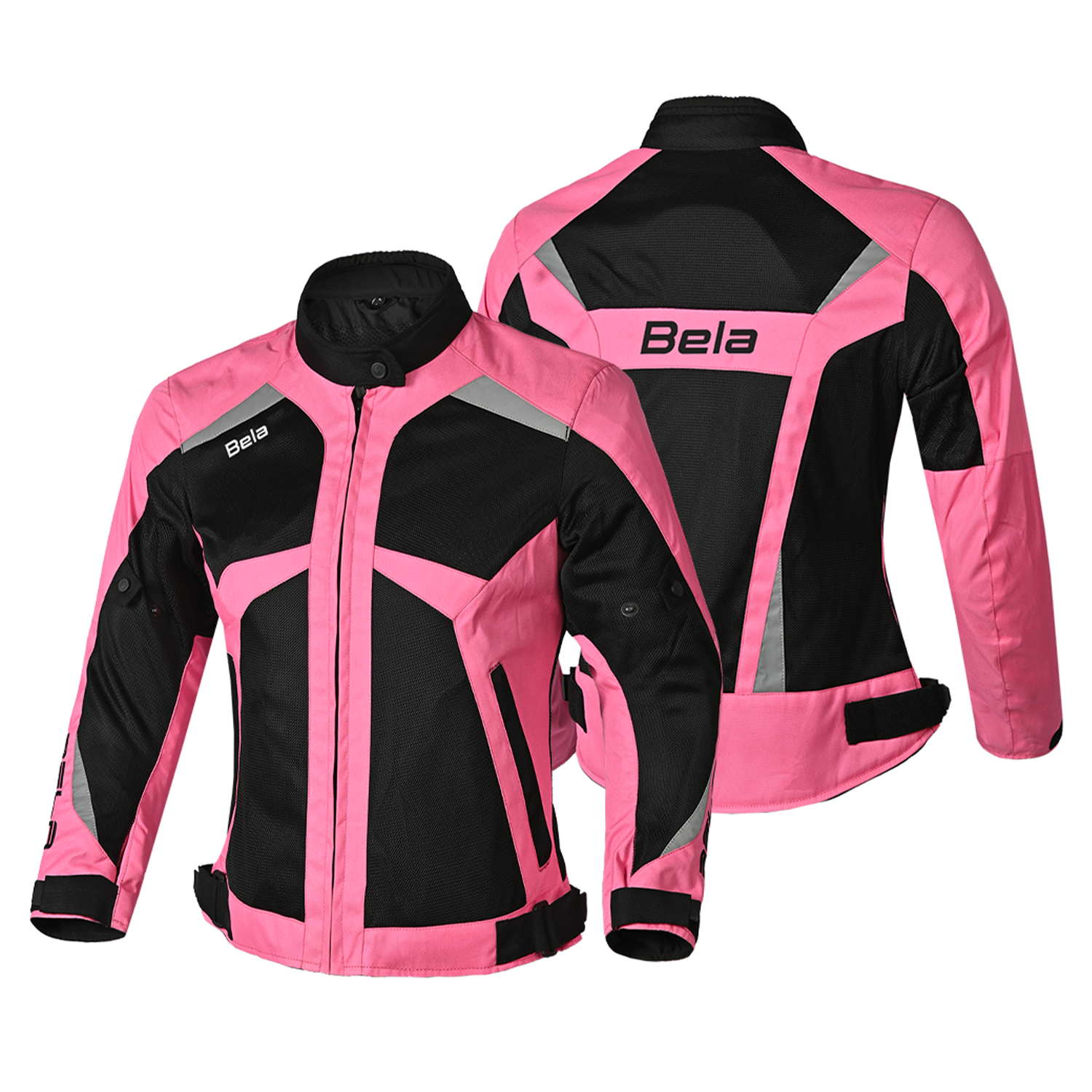BELA AIRY WP Ladies Motorcycle Jackets Textile Black Pink Fluor – 2 – Maximomoto PT