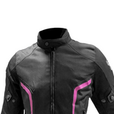 BELA Avalón Lady Air Moto Textile Jackets Black Pink