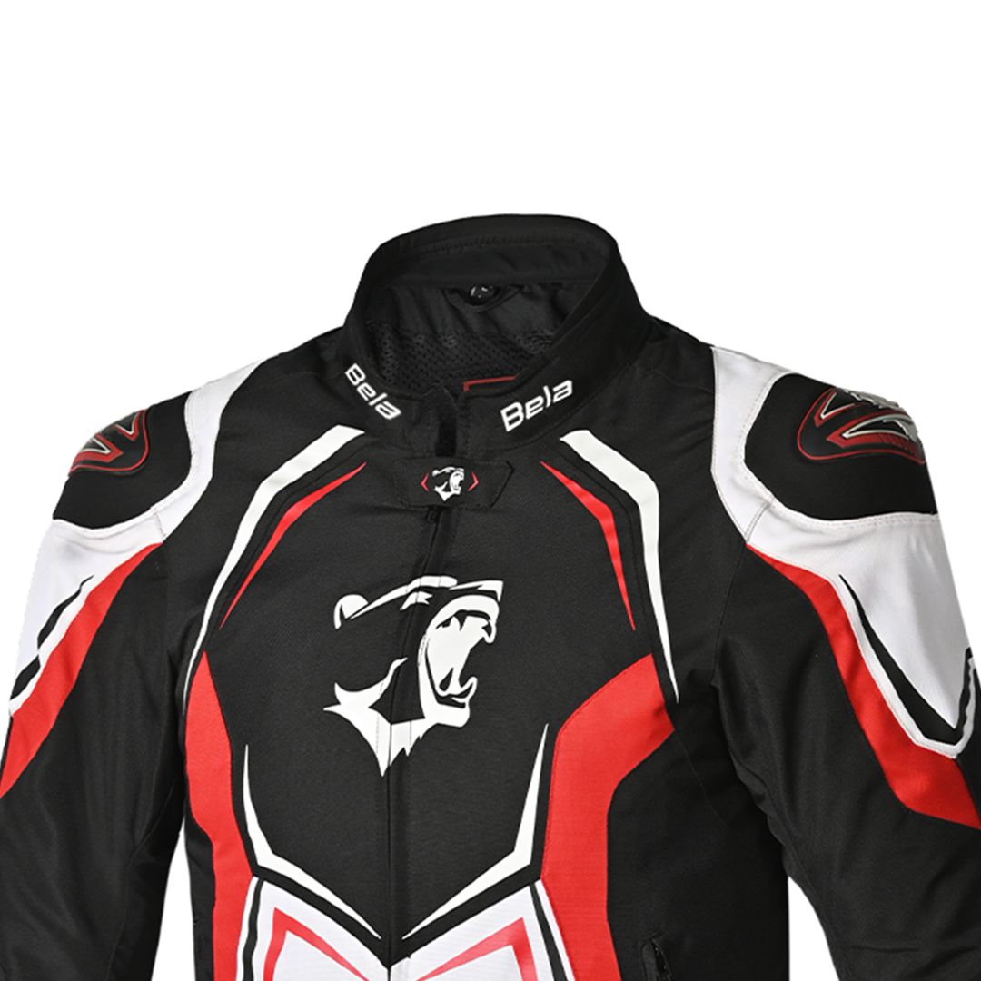 BELA Chaser Casacos De Moto Textil Preto Branco Vermelho – 5 – Maximomoto PT