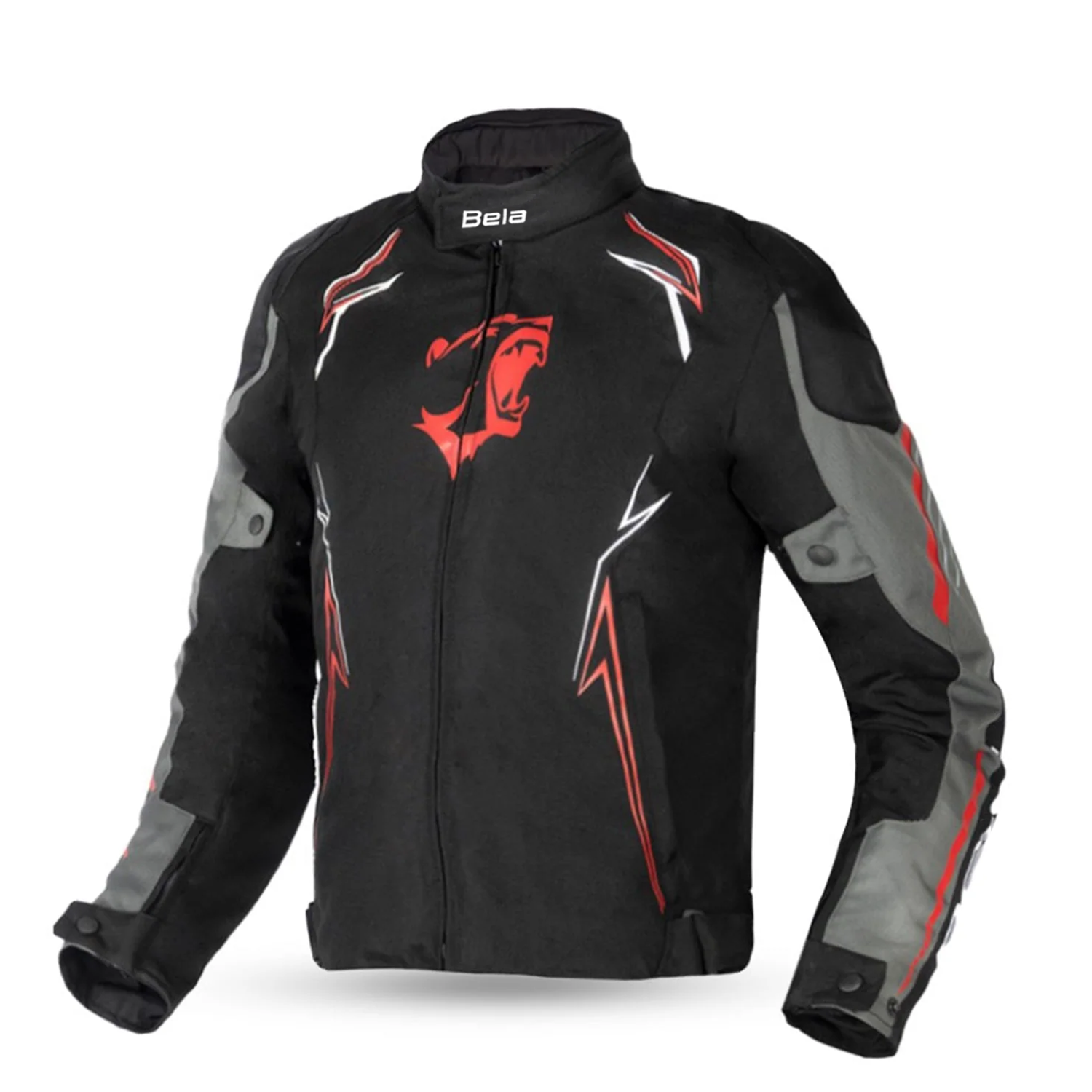 BELA PANTHER Motorcycle Textile Jackets Black Dark Gray – 1 – Maximomoto PT
