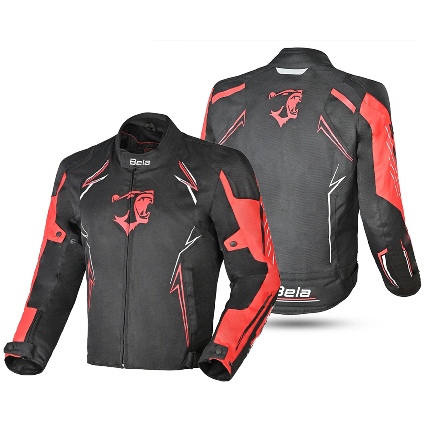 BELA Panther Moto Textile Jackets Black Red – 2 – Maximomoto PT