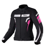 BELA Rebel Rider Casacos De Moto Textil Senhora Preto Rosa Fluor