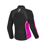 BELA ELANUR CASACOS TEXTIL DE MOTO SENHORA PRETO ROSA
