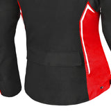 BELA ELANUR Women's Motorcycle Textile Coats Black Anthracite Red