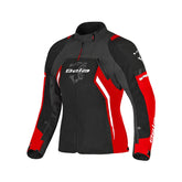 BELA ELANUR Women's Motorcycle Textile Coats Black Anthracite Red – Maximomoto PT