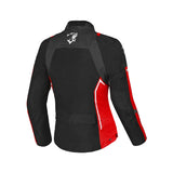 BELA ELANUR Women's Motorcycle Textile Coats Black Anthracite Red
