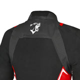 BELA ELANUR Women's Motorcycle Textile Coats Black Anthracite Red
