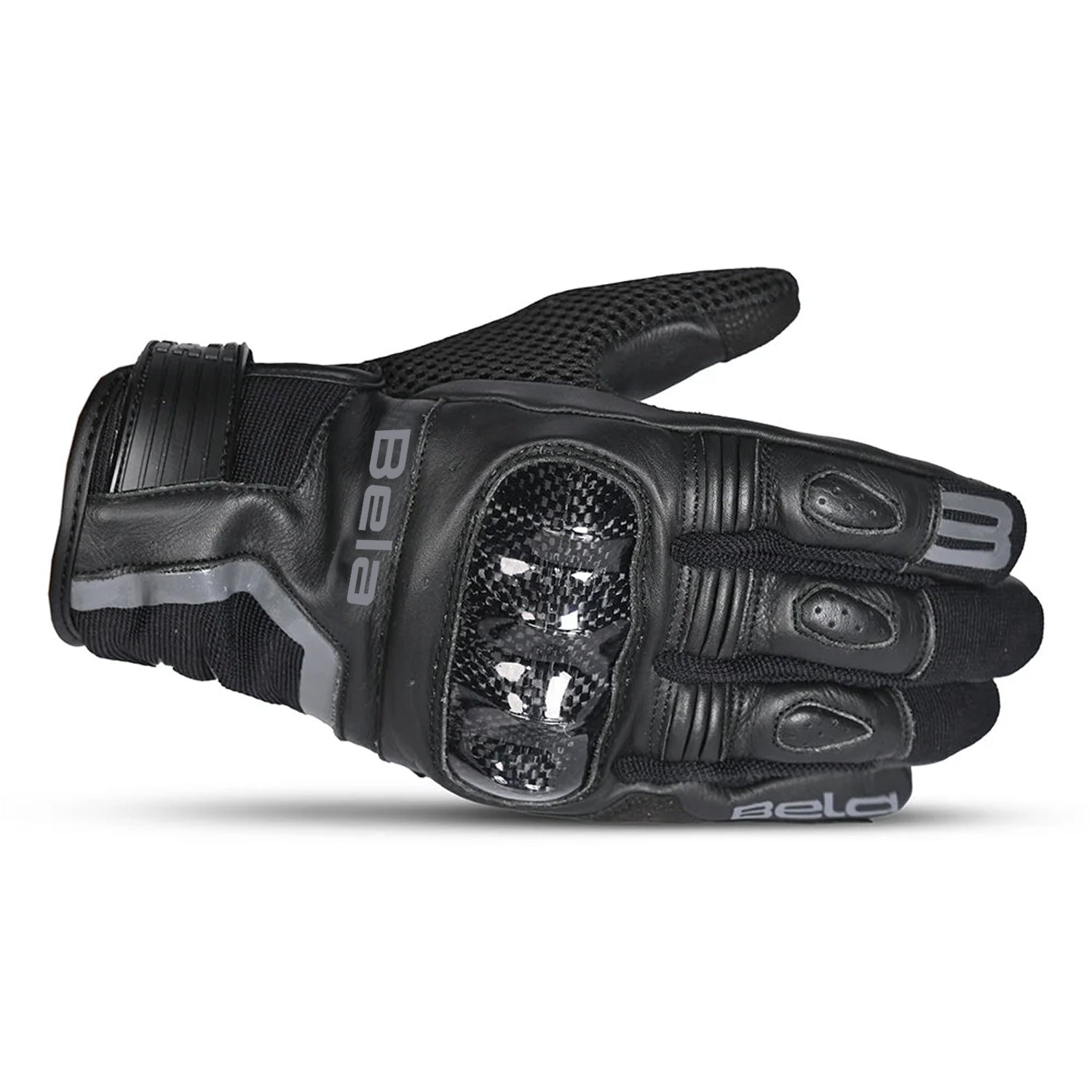 BELA AIR FLOW Moto Couro Luvas Preto – 2 – Maximomoto PT