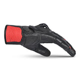 BELA BLAST Luvas De Moto Senhora Couro Preto Vermelho