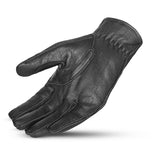 BELA CAFÉ AIR Moto Leather Gloves for Women, Black