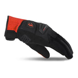 BELA STAR LUVAS DE MOTO HOMEM TEXTIL VERMELHO PRETO