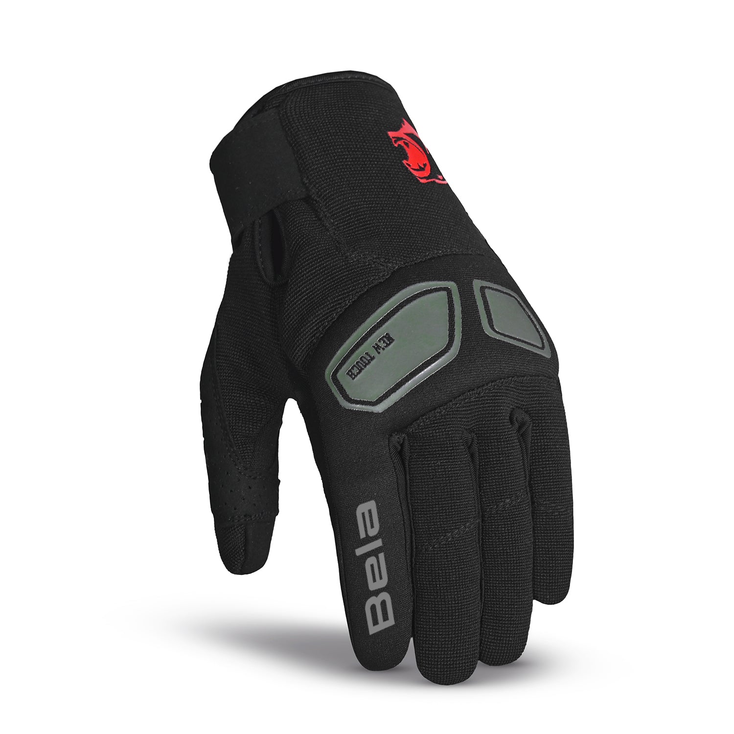 BELA LMBU 2 Luvas De Moto Senhora Textil Preto Vermelho – 2 – Maximomoto PT