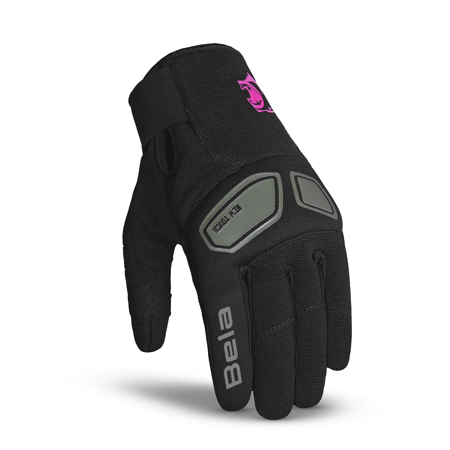 BELA LMBU 2 Luvas De Moto Senhora Textil Preto Rosa – 2 – Maximomoto PT