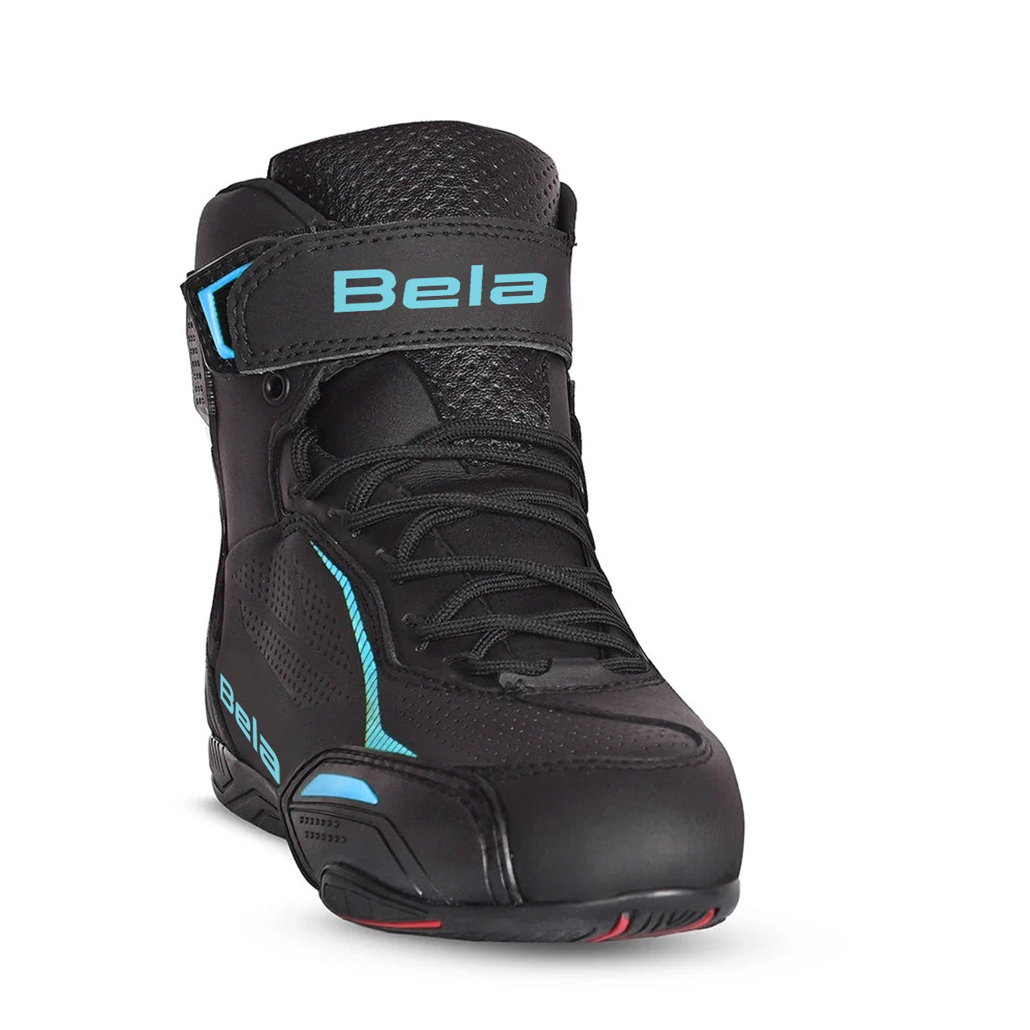 BELA JET EVO Motorcycle Leather Boots for Women, Turquoise Black – 4 – Maximomoto PT