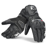 BELA LEMOX Moto Couro Luvas Preto Anthra