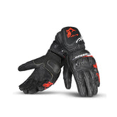 BELA LEMOX Moto Couro Luvas Preto Vermelho – Maximomoto PT