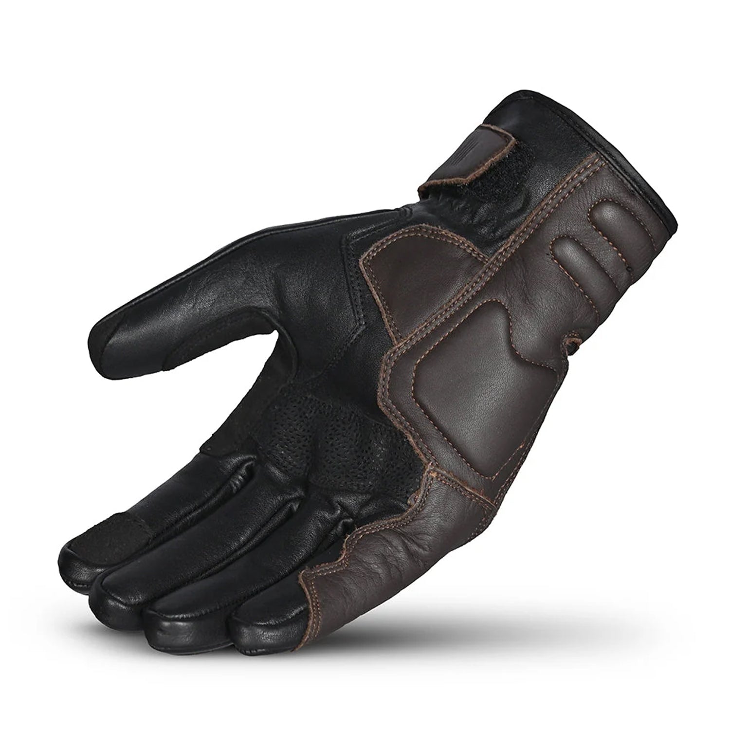 BELA RUSH Motorcycle Men's Leather Gloves Black Brown – 3 – Maximomoto PT