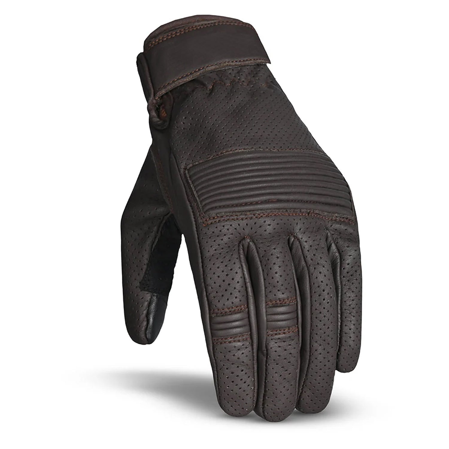 BELA STREETER Luvas De Moto Couro Marrón – 2 – Maximomoto PT