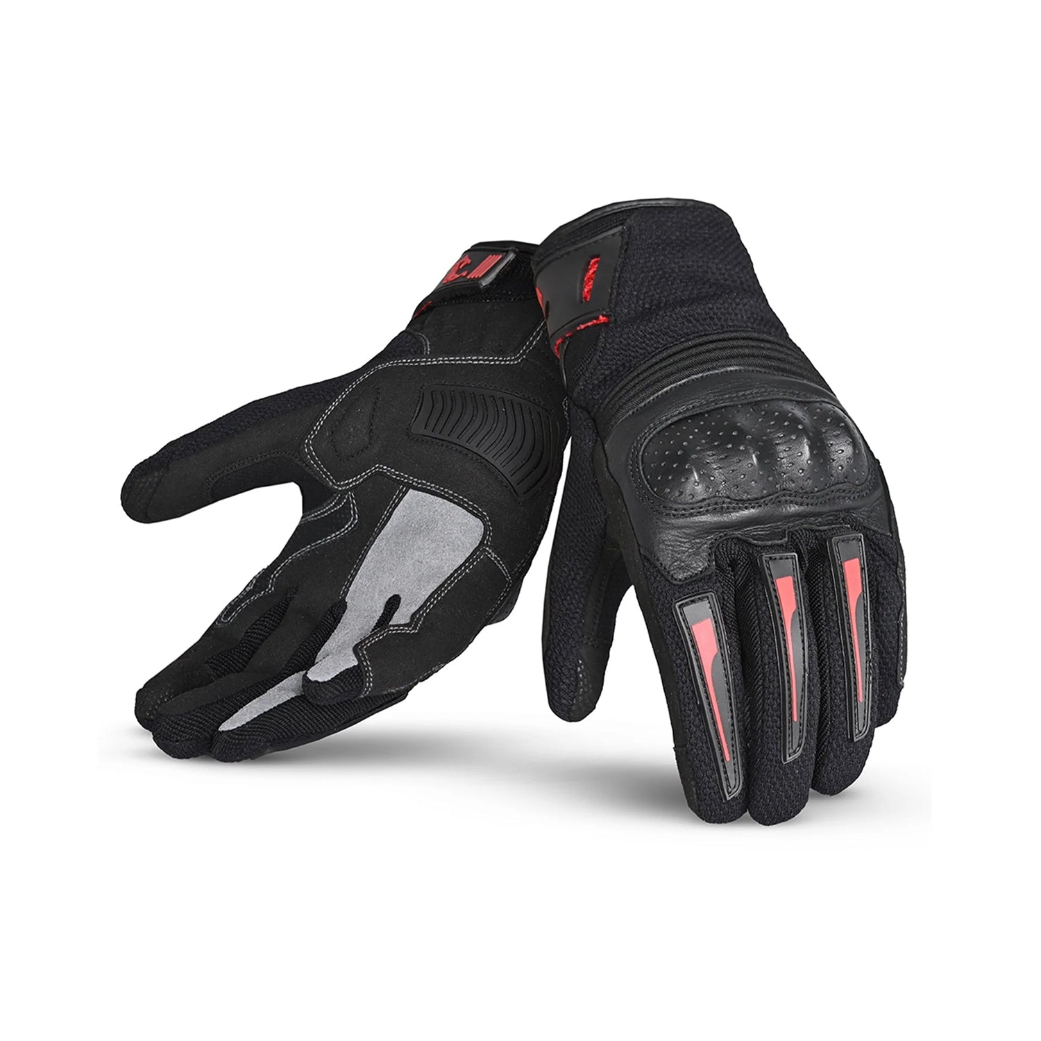 BELA DRIFT Moto Textil Luvas Preto Vermelho – 1 – Maximomoto PT