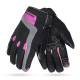 BELA GALAXY WINTER WP Motorcycle Lady Textile Gloves Black Red