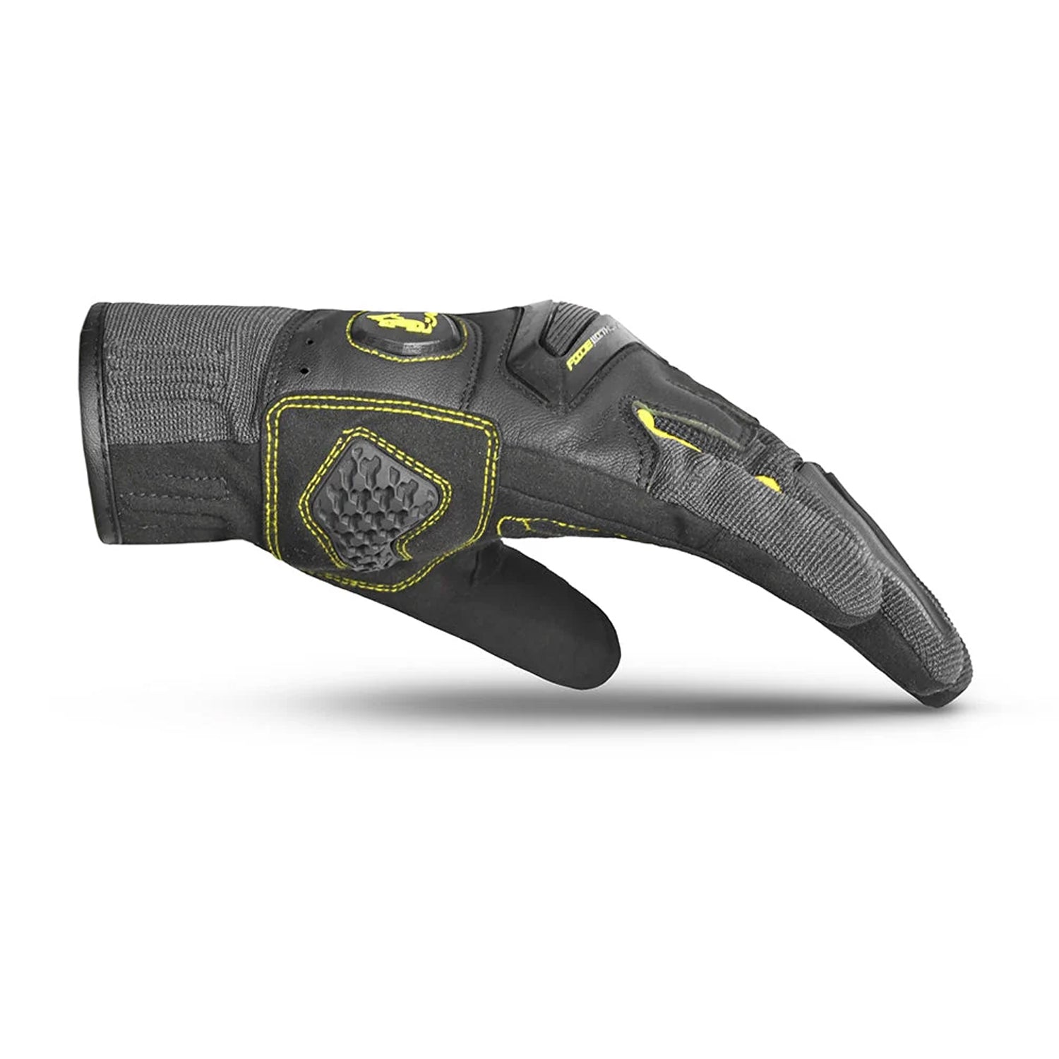 BELA STAR Moto Textile Men's Gloves Black Gray Yellow – 5 – Maximomoto PT