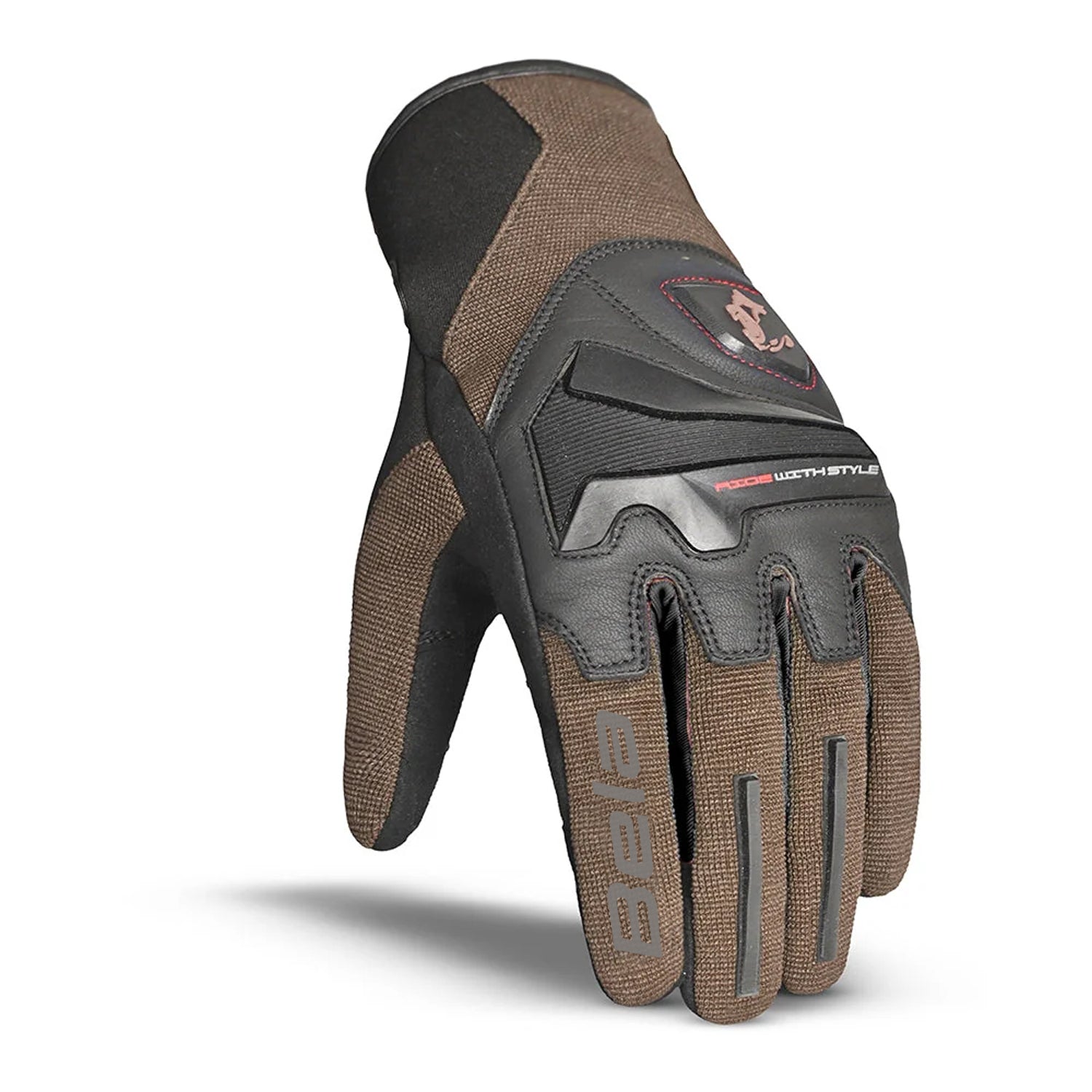 BELA STAR Luvas De Moto Homem Textil Preto Marrón – 3 – Maximomoto PT