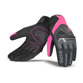 BELA STAR Senhora Moto Textil Luvas Preto Rosa – Maximomoto PT