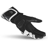 BELA LEMOX LUVAS DE MOTO HOMEM COURO PRETO BRANCO
