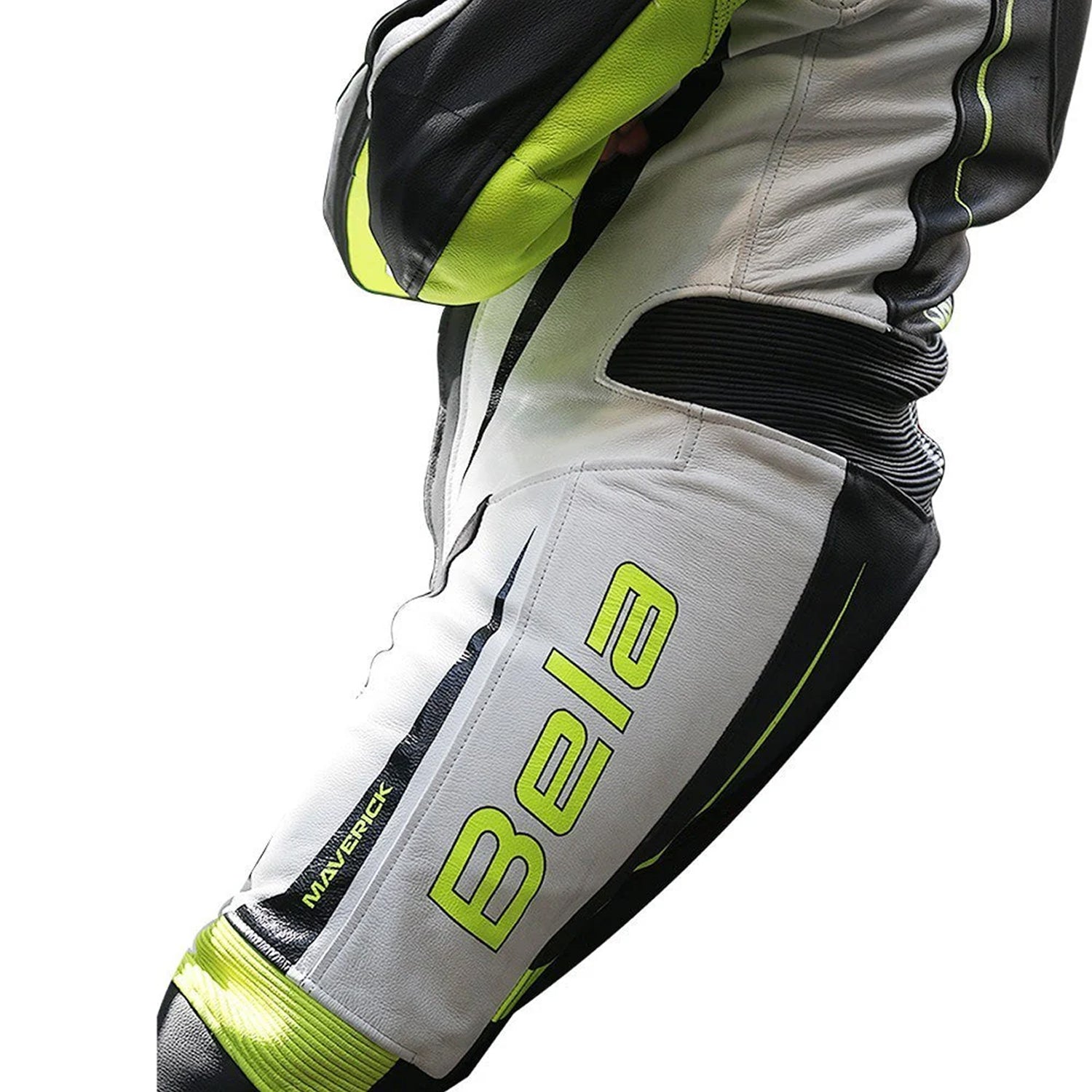 BELA MAVERICK 1 PC Motorcycle Suit White Black Fluorescent Yellow – 3 – Maximomoto PT