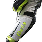 BELA MAVERICK 1 PC Motorcycle Suit White Black Fluorescent Yellow