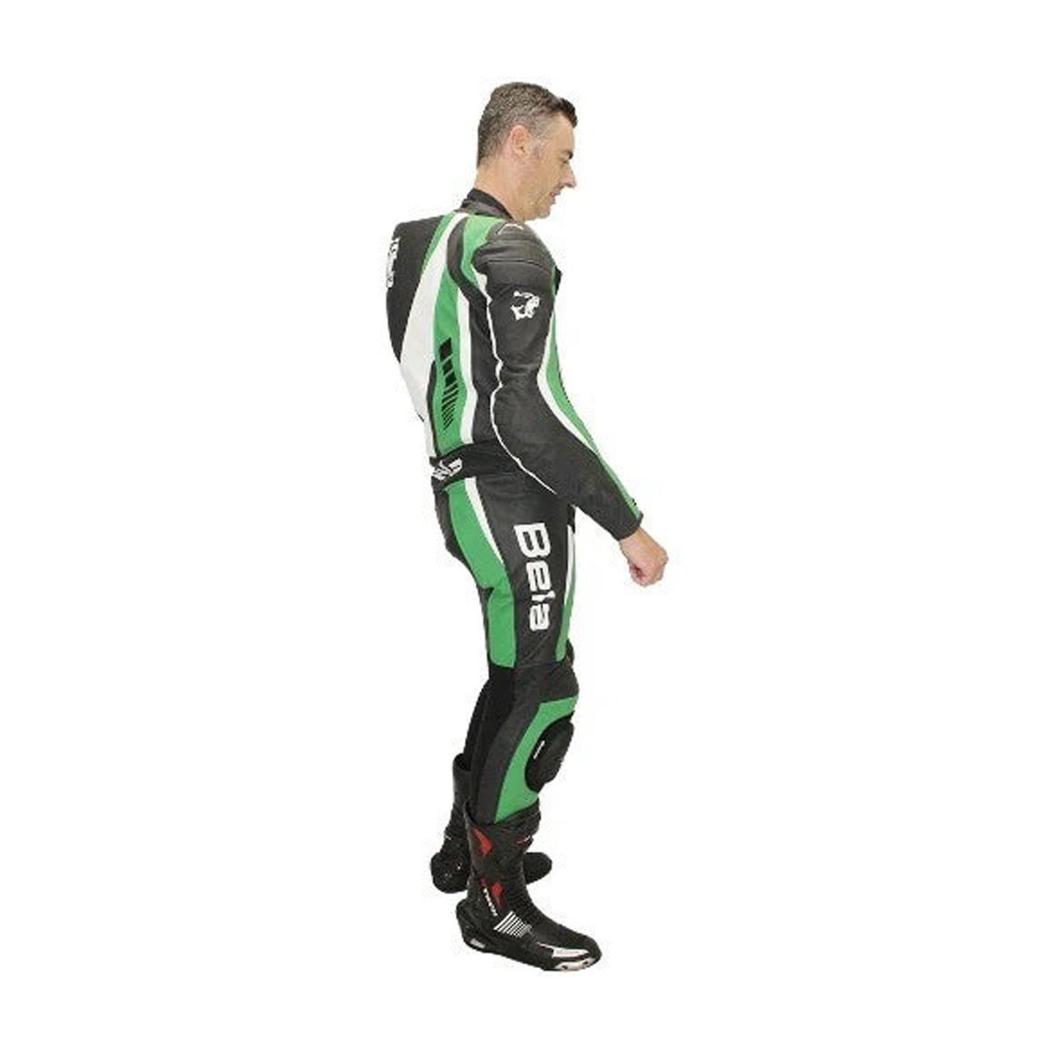 BELA SPEED STAR 1 PC Motorcycle Suit White Black Green – 3 – Maximomoto PT