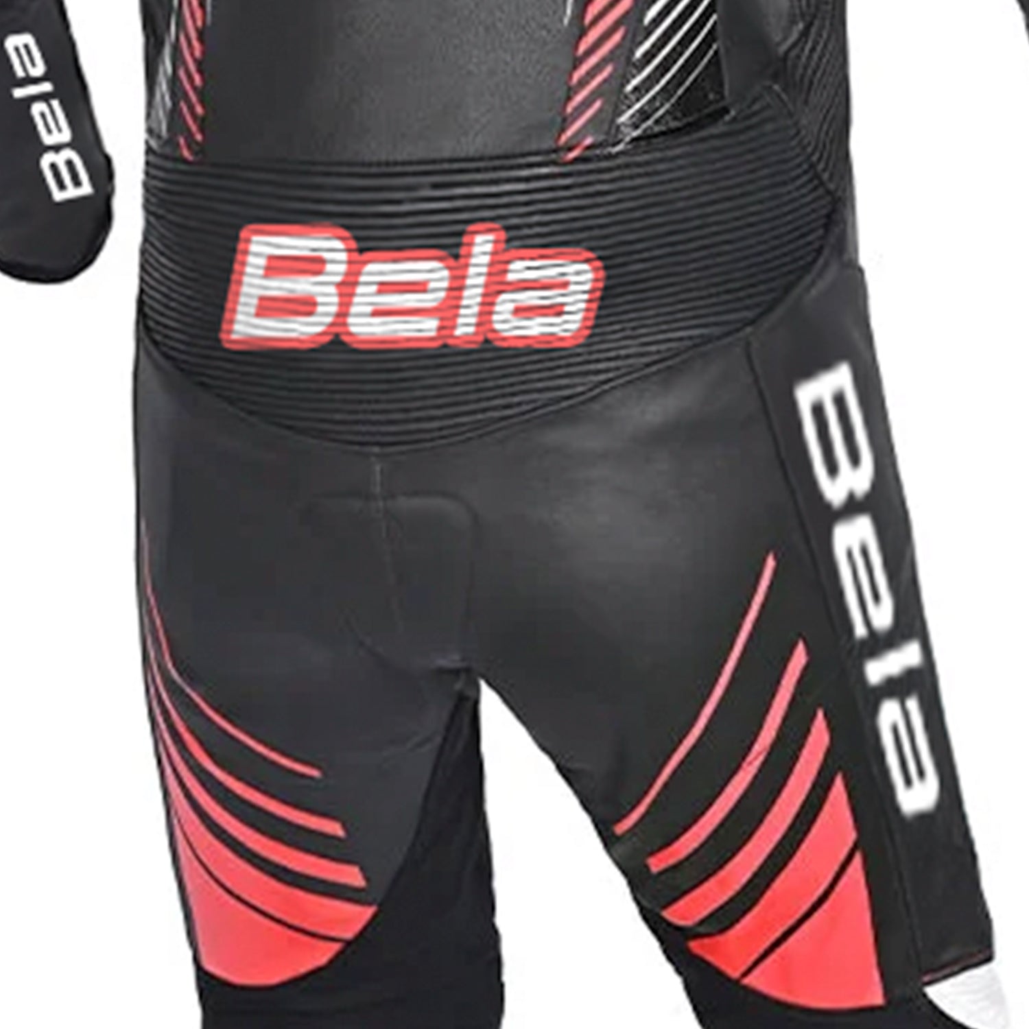 BELA ARAGONE 1 PC Fatos De Moto Couro Preto Vermelho – 6 – Maximomoto PT