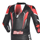 BELA ARAGONE 1 PC Fatos De Moto Couro Preto Vermelho