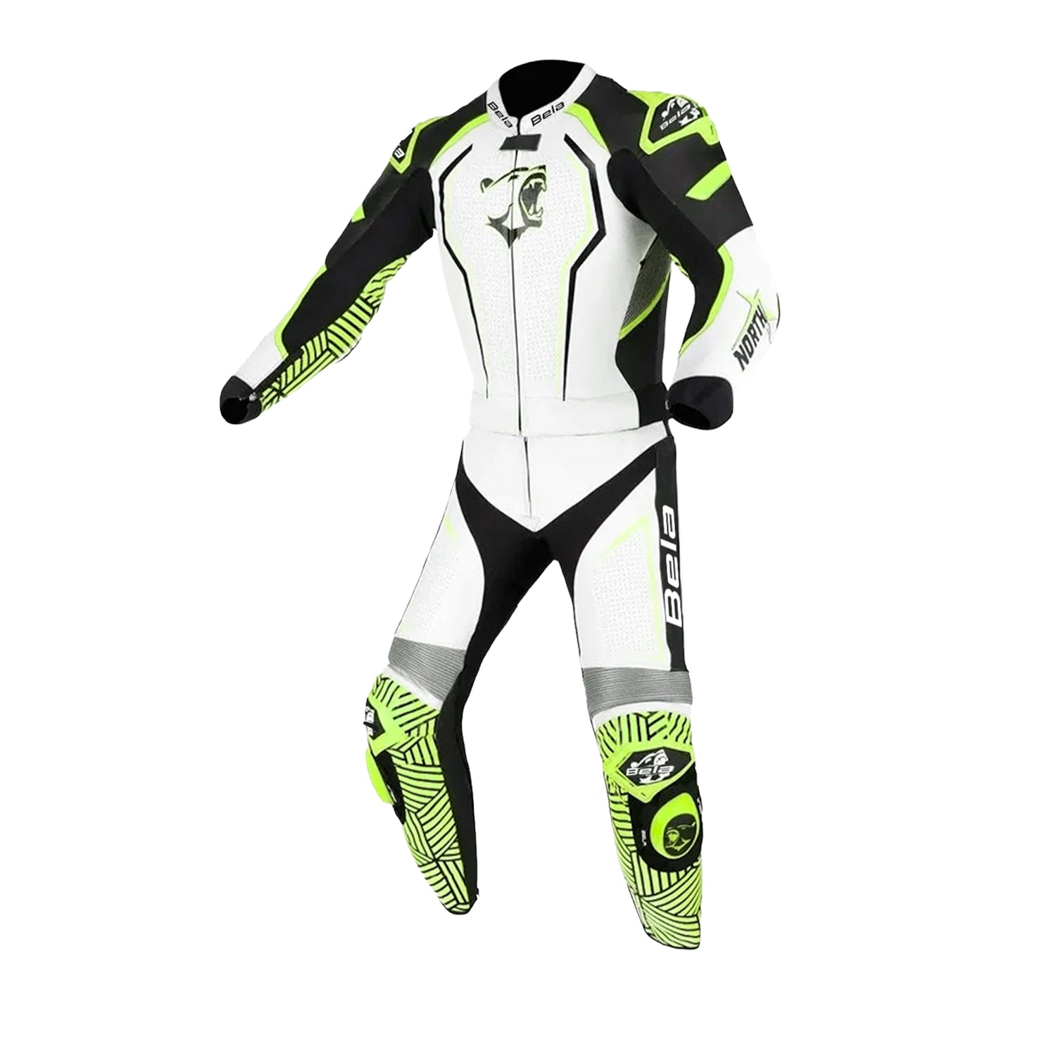 BELA North Star 1 PC Fatos De Moto Branco Preto Amarillo Fluor – 1 – Maximomoto PT