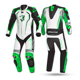 BELA NORTH STAR 1 PC Motorcycle Suits White Black Green