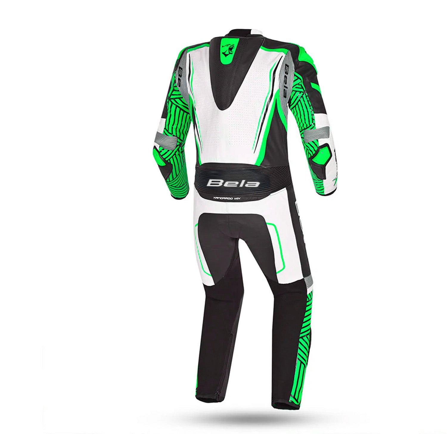 BELA NORTH STAR 1 PC Motorcycle Suits White Black Green – 3 – Maximomoto PT