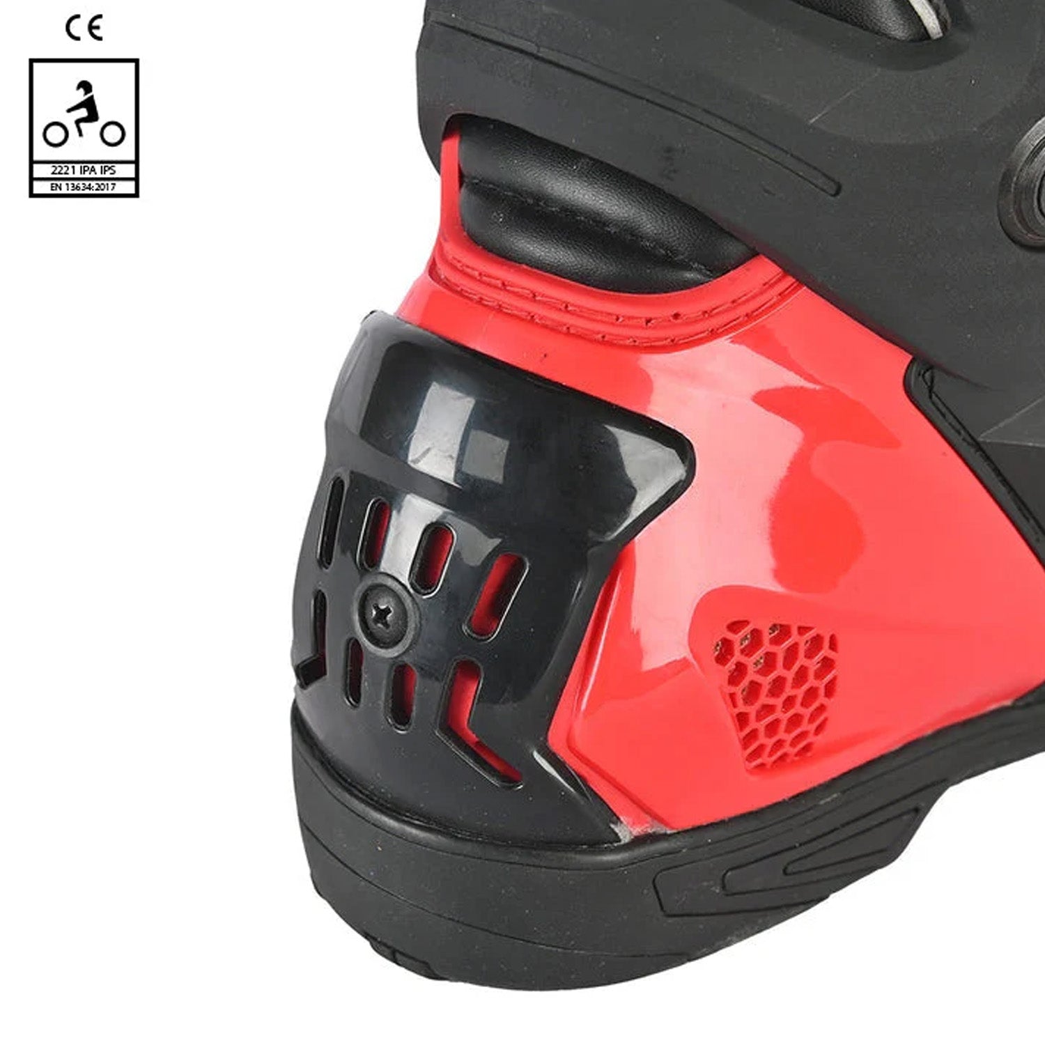 BELA RACE PRO (R-6) Leather Motorcycle Boots White Black Red – 7 – Maximomoto PT