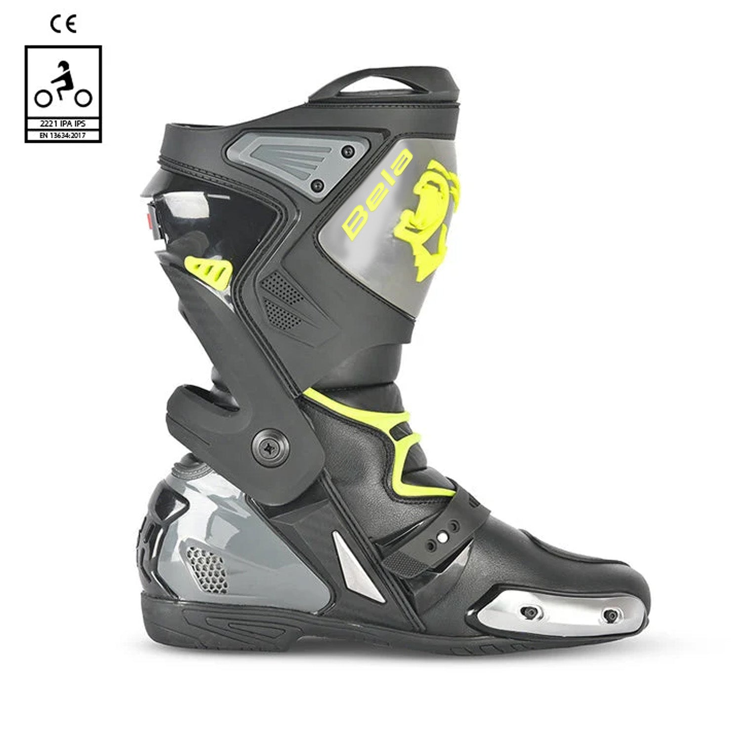 BELA RACE PRO (R-6) Black Leather Motorcycle Boots – 3 – Maximomoto PT
