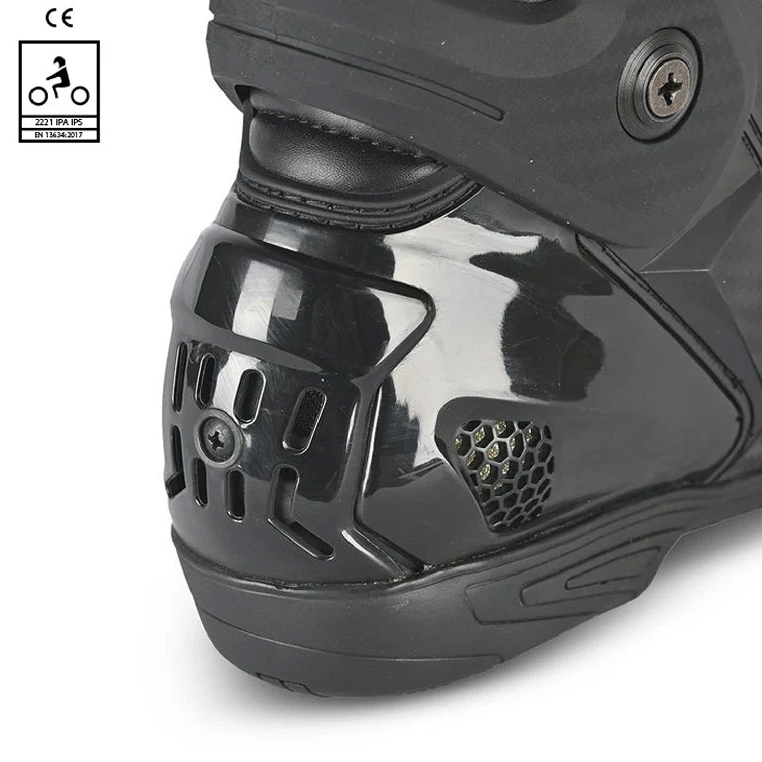 BELA RACE PRO (R-6) Black Leather Motorcycle Boots – 8 – Maximomoto PT