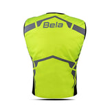 BELA Reflective Textile Vision Vest Black Fluorescent Yellow