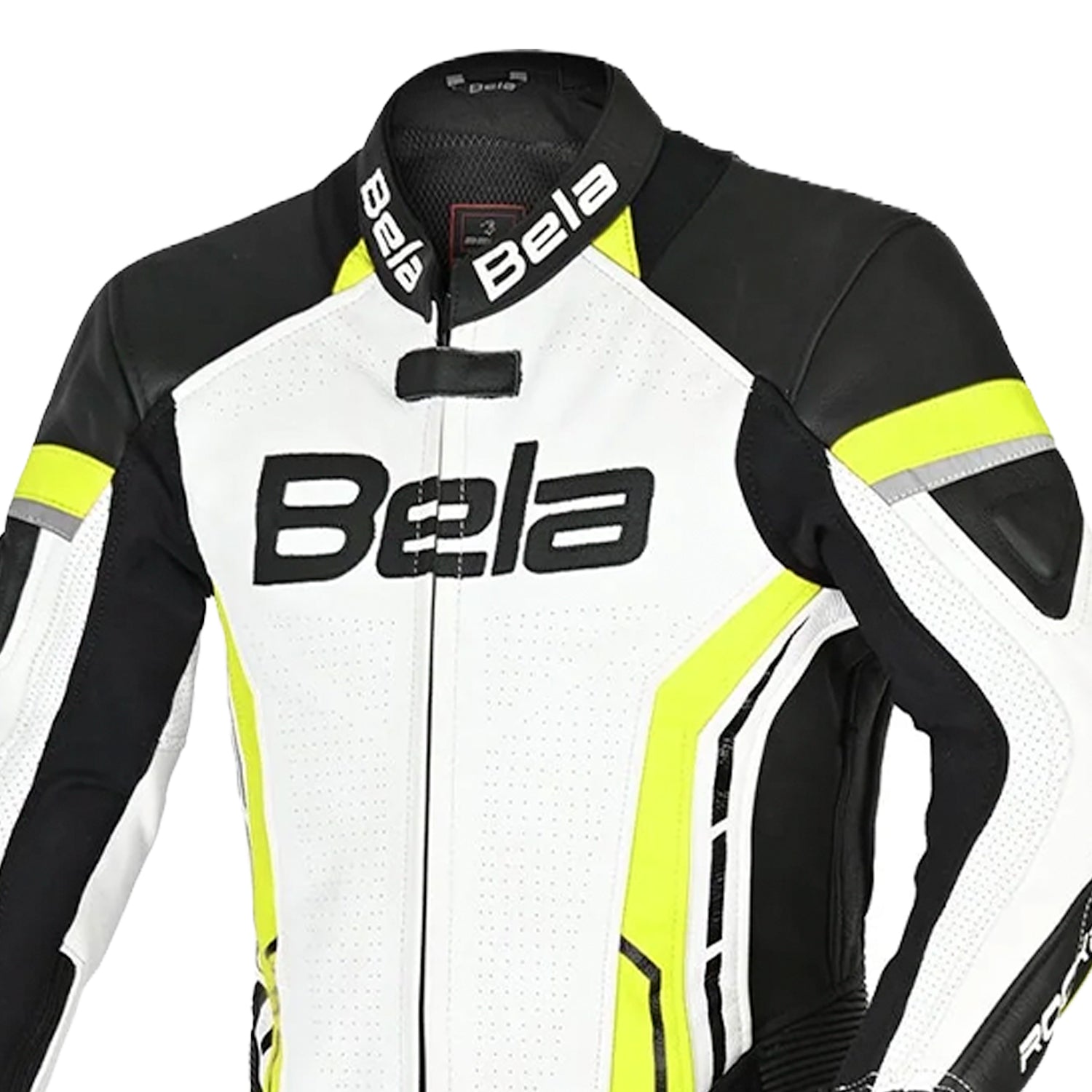 BELA ROCKET KIDS 1 PC Motorcycle Suit White Fluorescent Yellow – 4 – Maximomoto PT