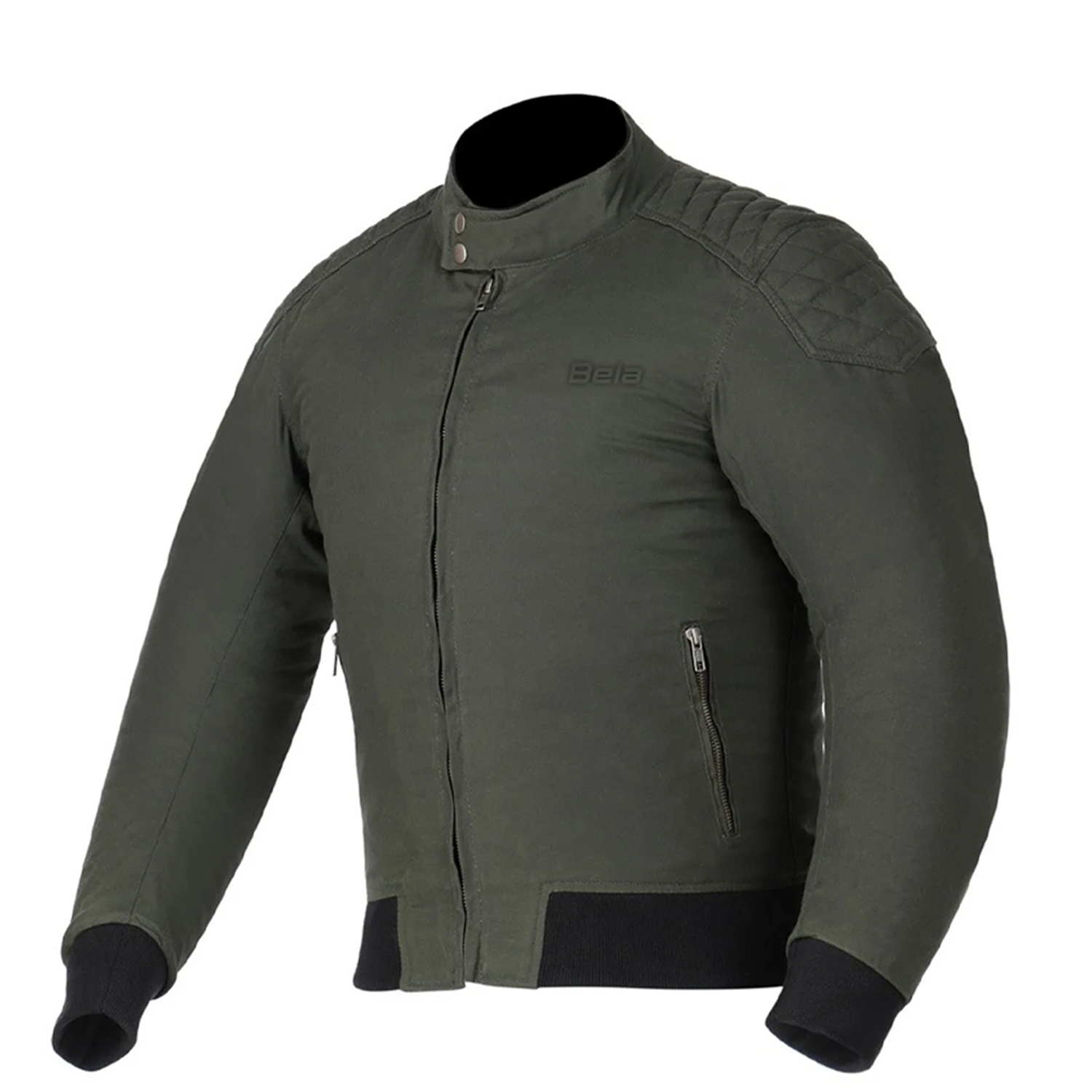 BELA Bullet Bomber Motorcycle Textile Jacket Olive Green – 1 – Maximomoto PT