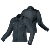 BELA Denim Senhora Moto Têxtil Casacos Preto