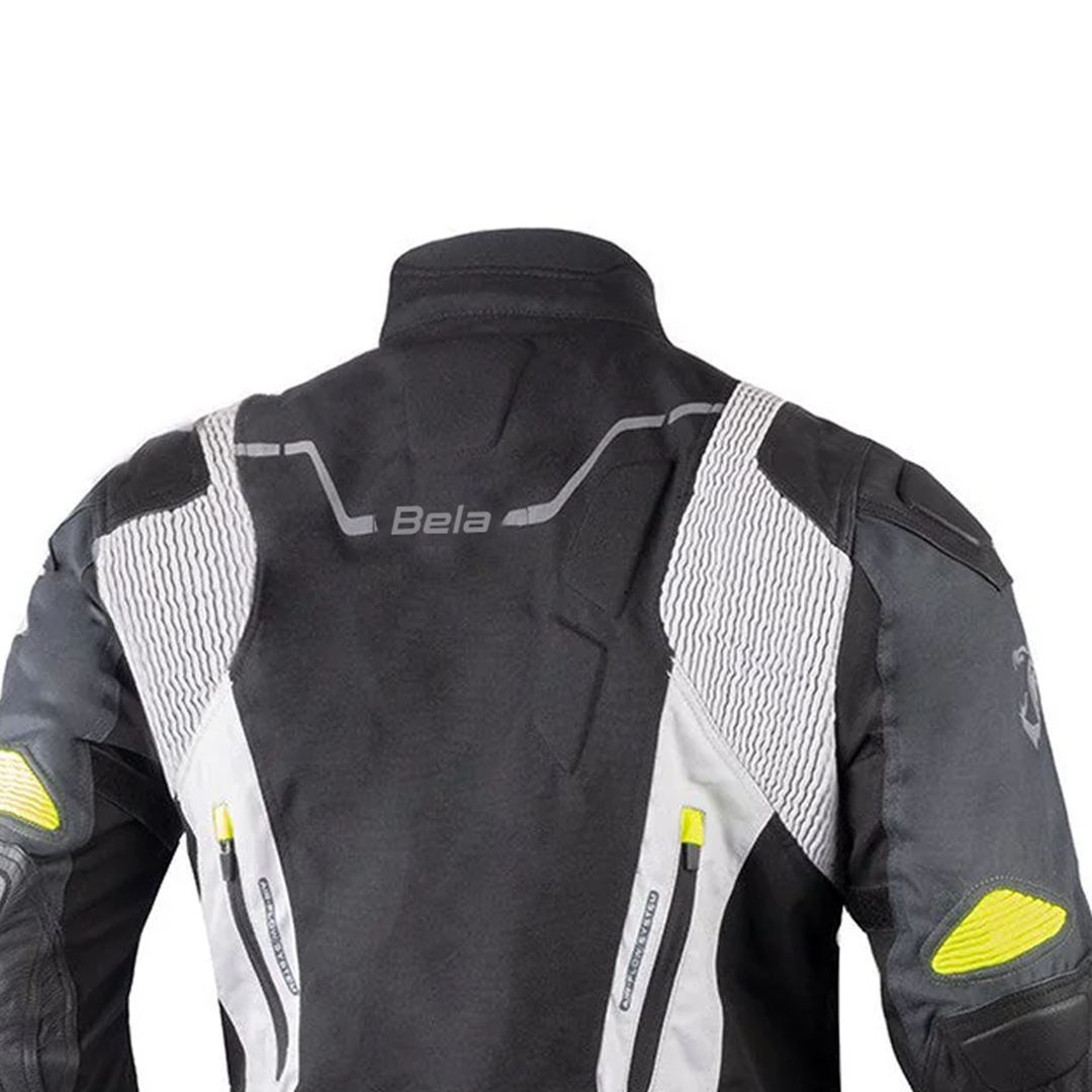 BELA NORDIC 4 Casacos De Moto Textil Gelo Cinza Preto Amarelo – 5 – Maximomoto PT