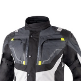 BELA NORDIC 4 Casacos De Moto Textil Gelo Cinza Preto Amarelo