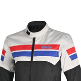 BELA Tark Casacos De Moto Textil Preto Gelo Vermelho Azul
